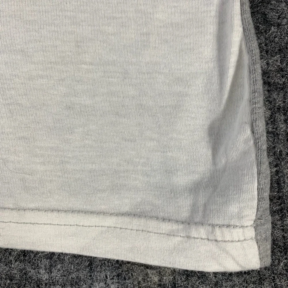 Adidas T Shirt Mens‎ Extra Large White Gray Trefoil Logo Short Sleeve Crewneck